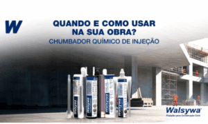 Chumbador químico de injeção quando e porque usar na sua obra
