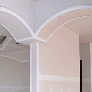 Cantoneira pvc em arco drywall walsywa