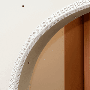 Cantoneira walsywa em arco drywall